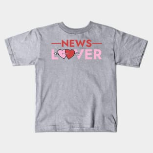 PT Valentines Day News Lover Kids T-Shirt